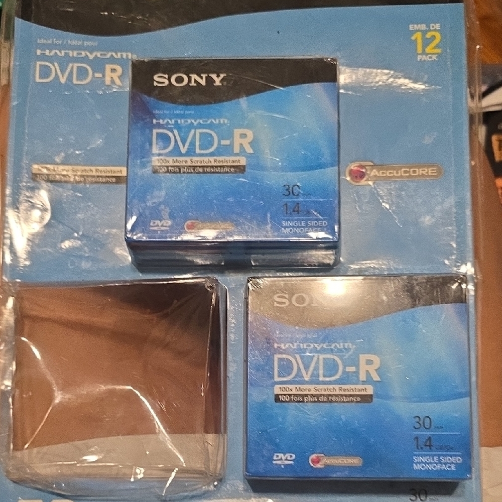 Sony Handycam DVD-R 14 Pack - Black and Blue